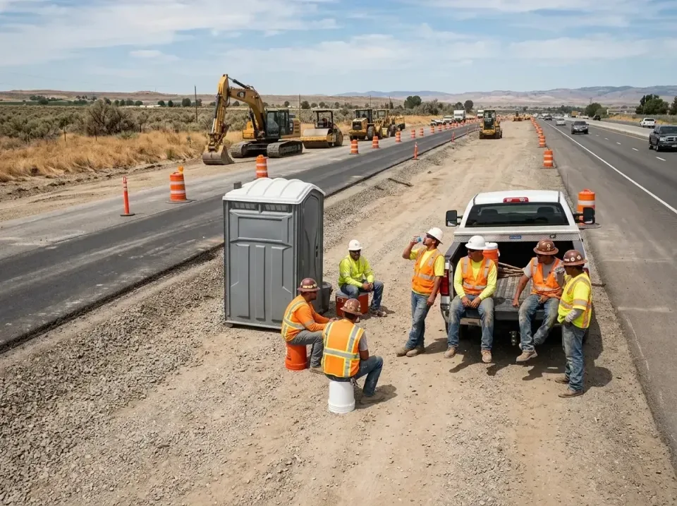 highway-road-construction-crew-007 — frequently asked questions, Porta Potty and Restroom Rentals in Lake Wildwood, CA